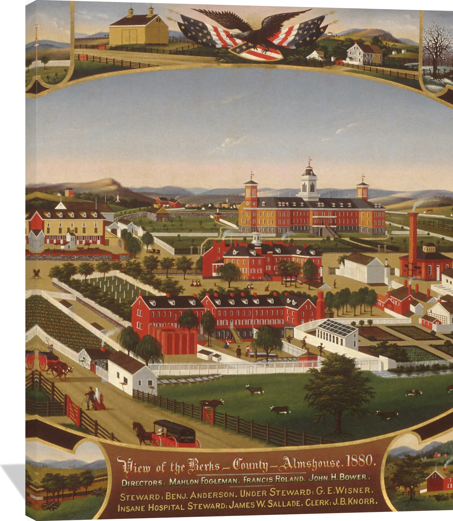 Berks County Almshouse, 1880