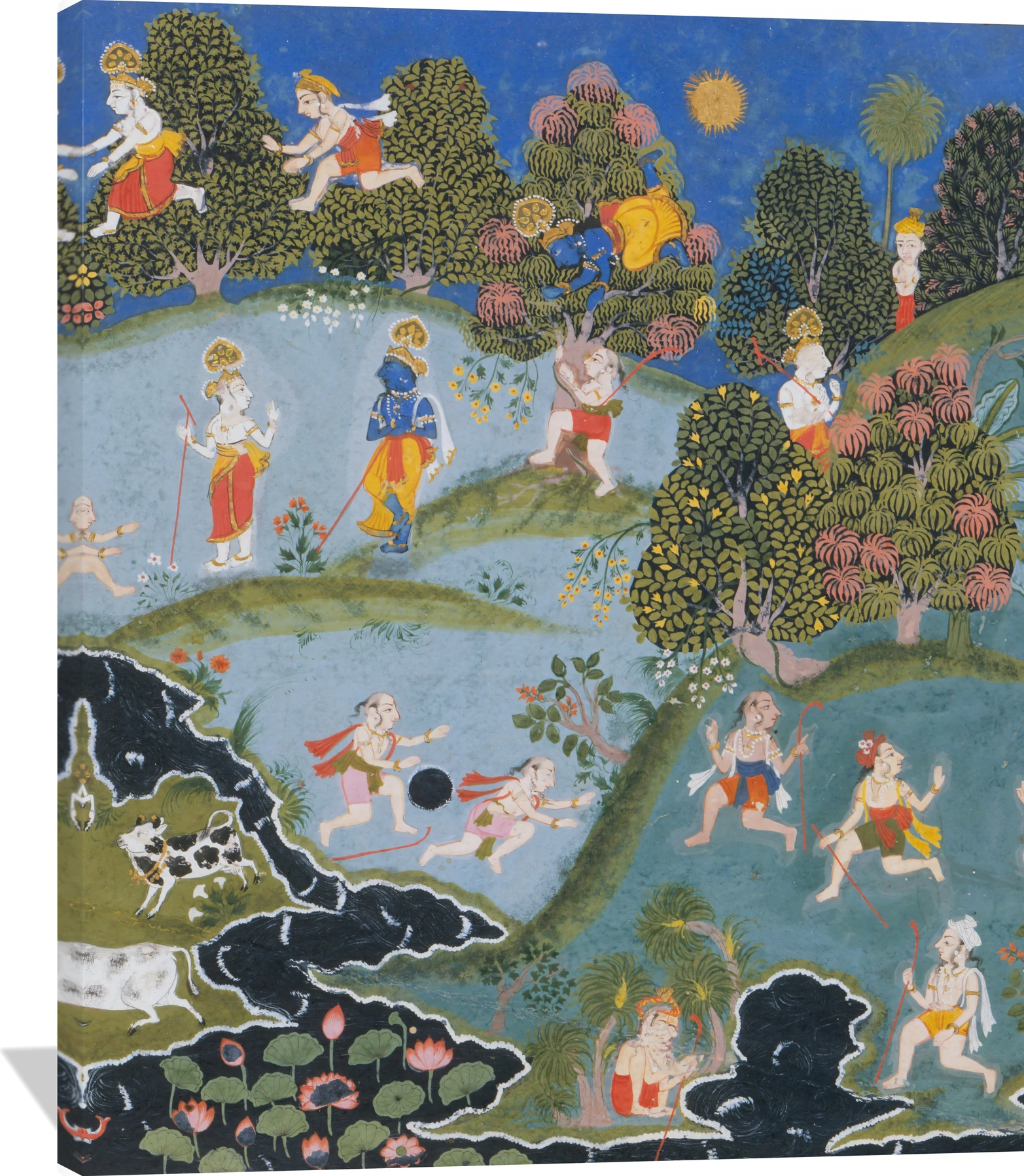 Blindman's Bluff: Page From a Dispersed Bhagavata Purana (Ancient Stories of Lord Vishnu)