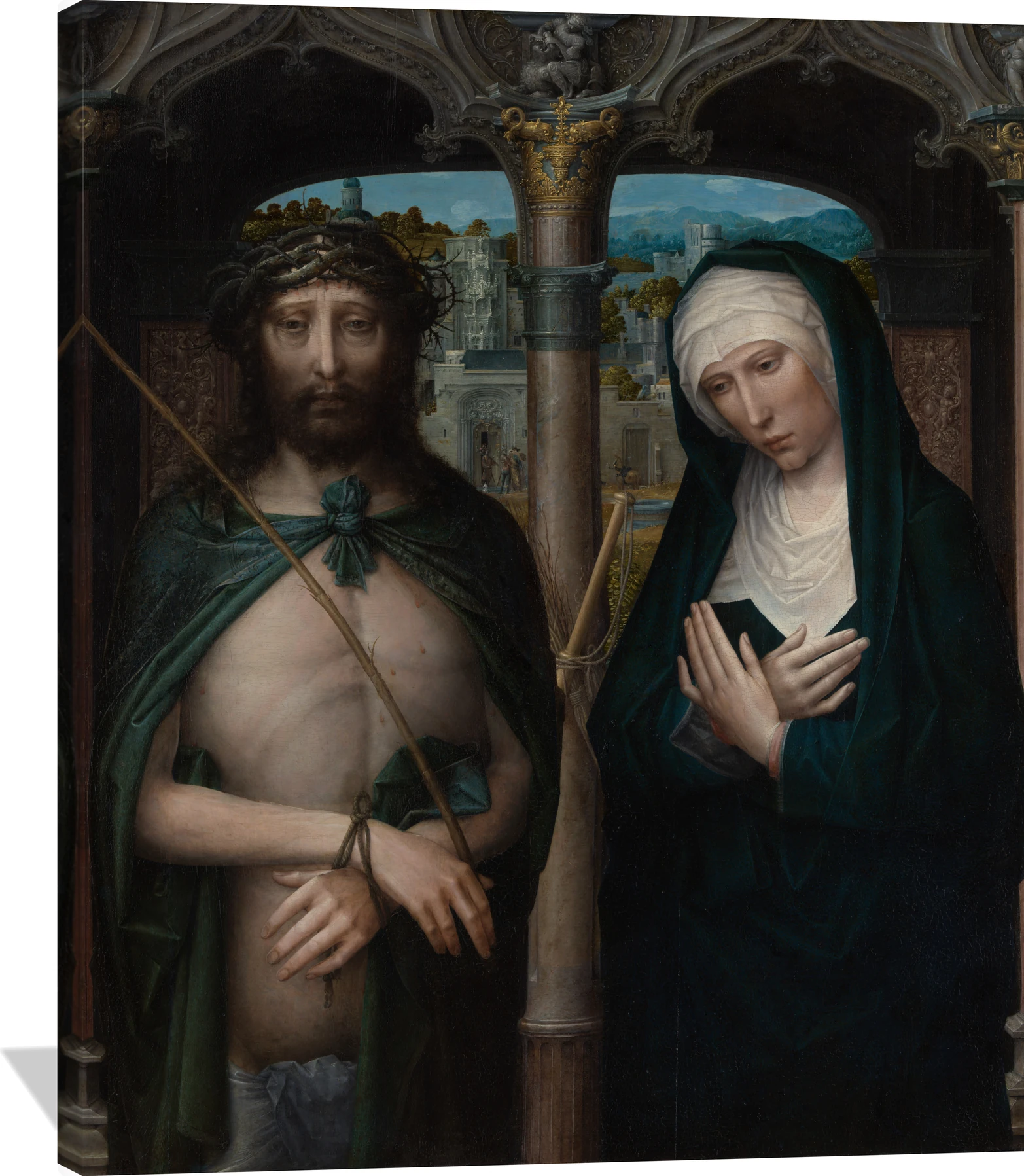 Christ Crowned with Thorns (Ecce Homo), and the Mourning Virgin (Mater Dolorosa)