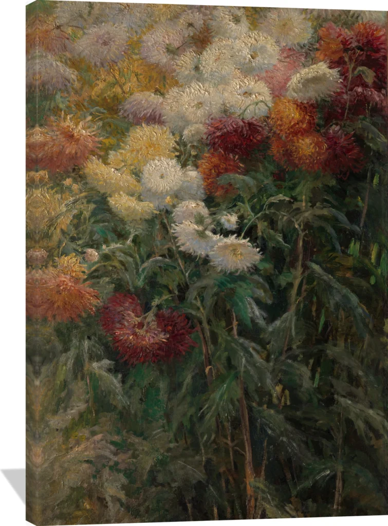 Chrysanthemums in the Garden at Petit-Gennevilliers