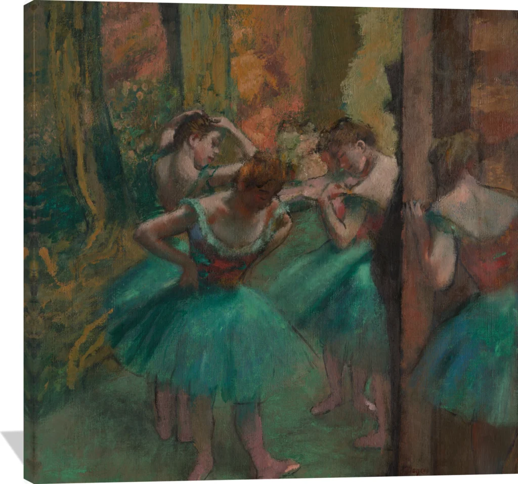 Dancers, Pink and Green