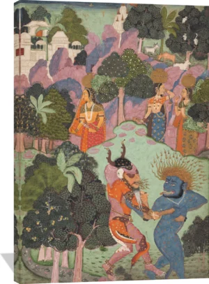 Demons Fighting Over an Animal Limb