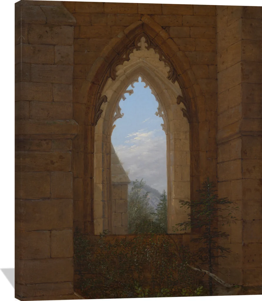 Gothic Windows in the Ruins of the Monastery at Oybin