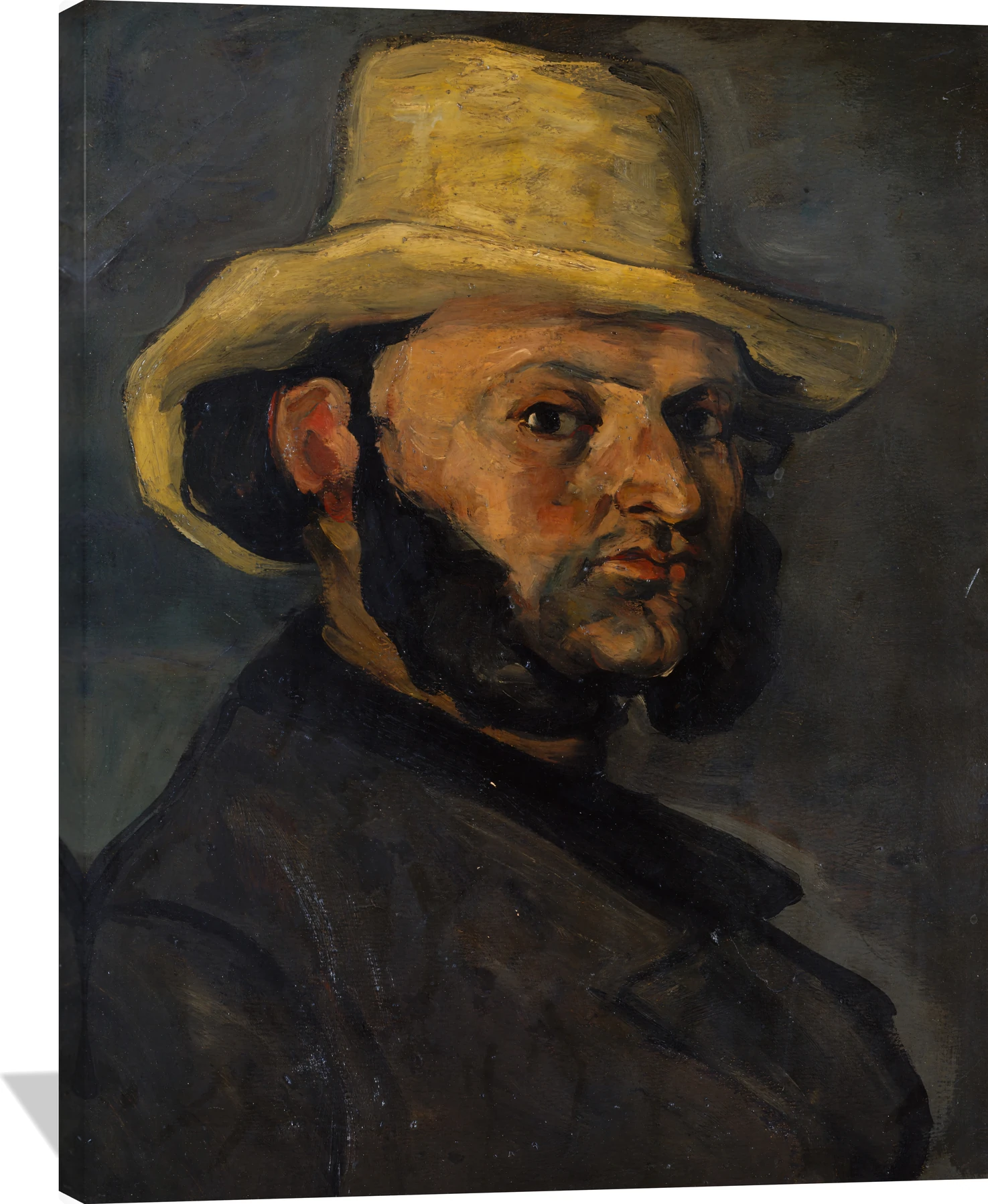 Gustave Boyer (b. 1840) in a Straw Hat