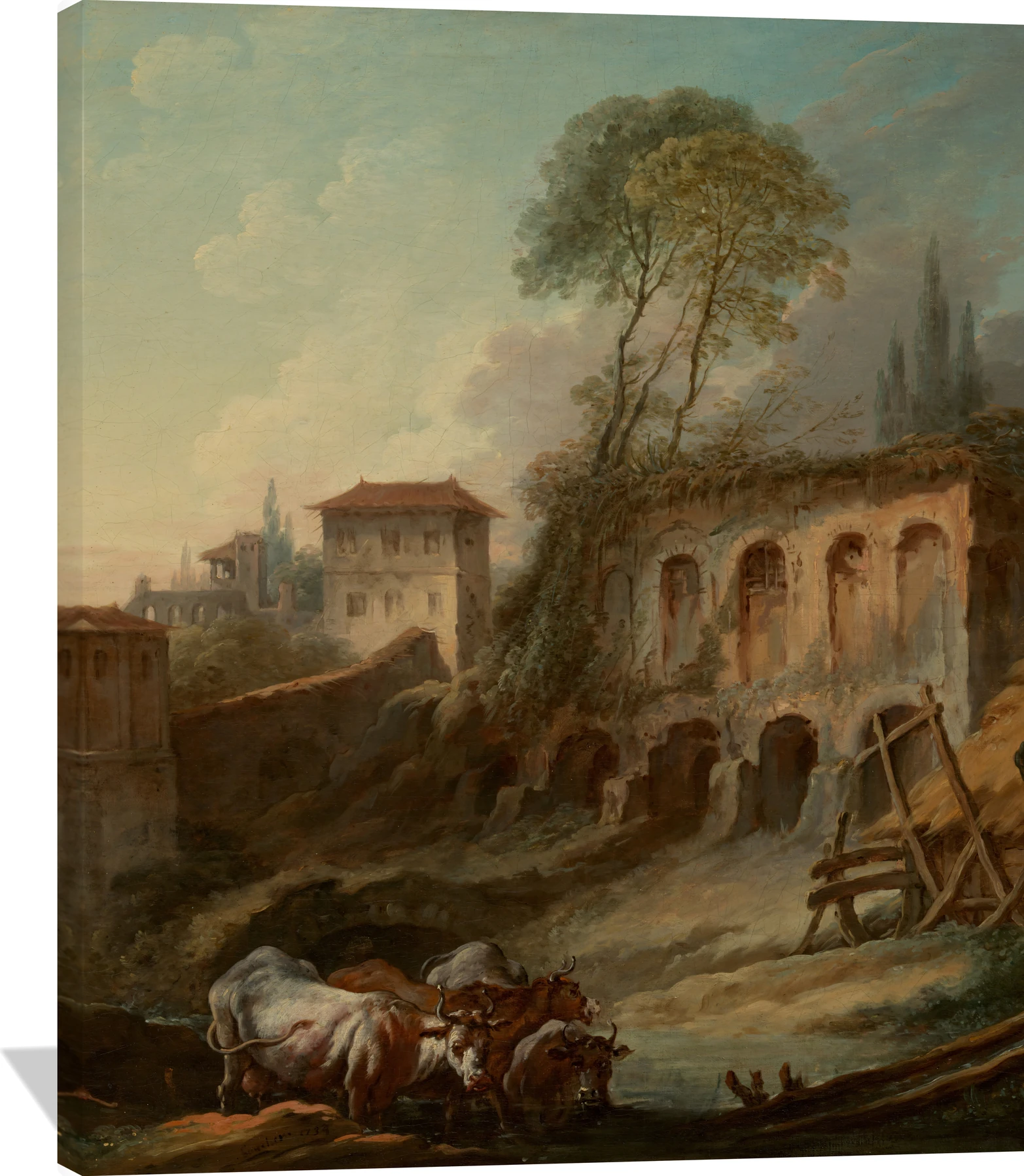 Imaginary Landscape with the Palatine Hill from Campo Vaccino