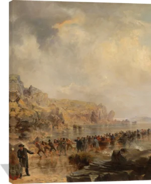 Landing the Shore End of the Atlantic Cable