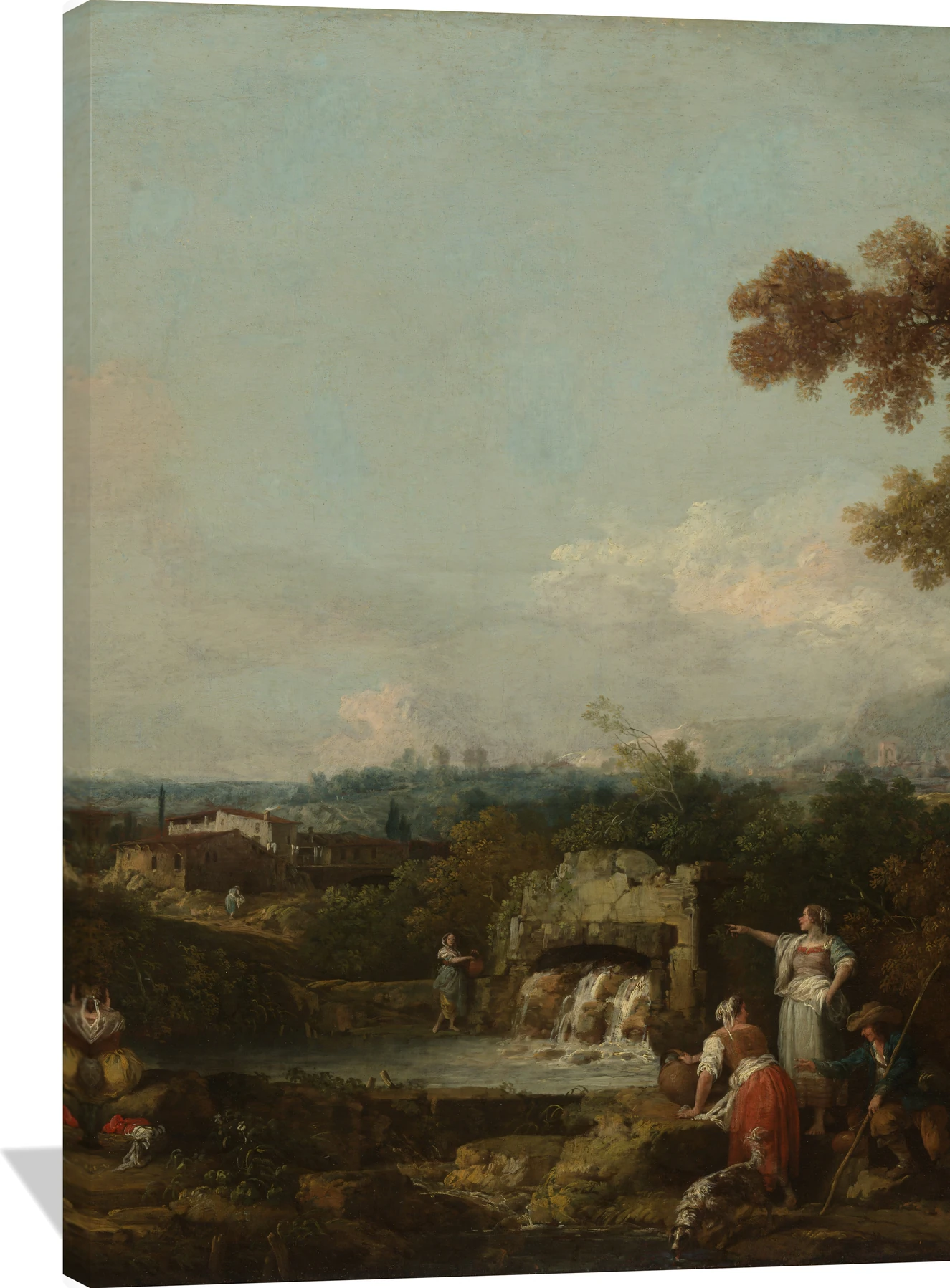 Landscape with Peasants at a Fountain