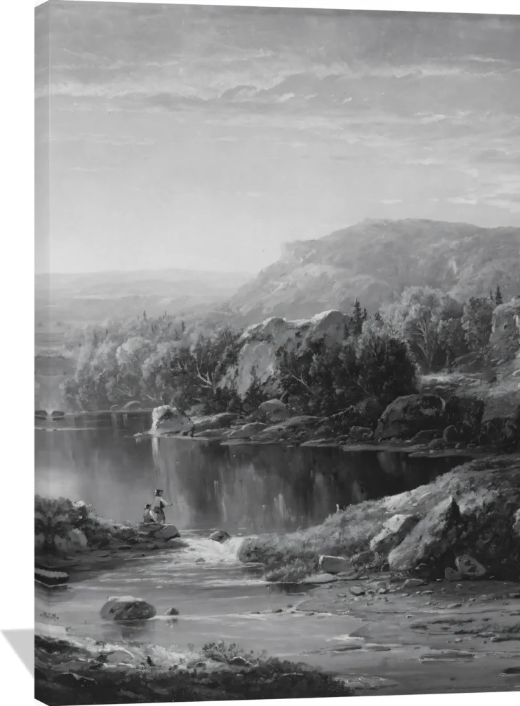 Landscape with Waterfall and Figures