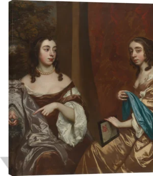Mary Capel (1630–1715), Later Duchess of Beaufort, and Her Sister Elizabeth (1633–1678), Countess of Carnarvon