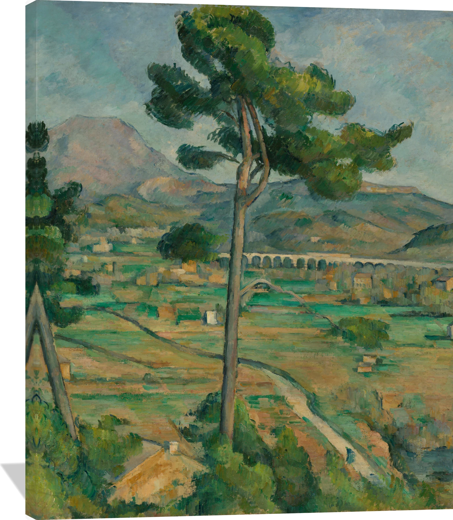 Mont Sainte-Victoire and the Viaduct of the Arc River Valley