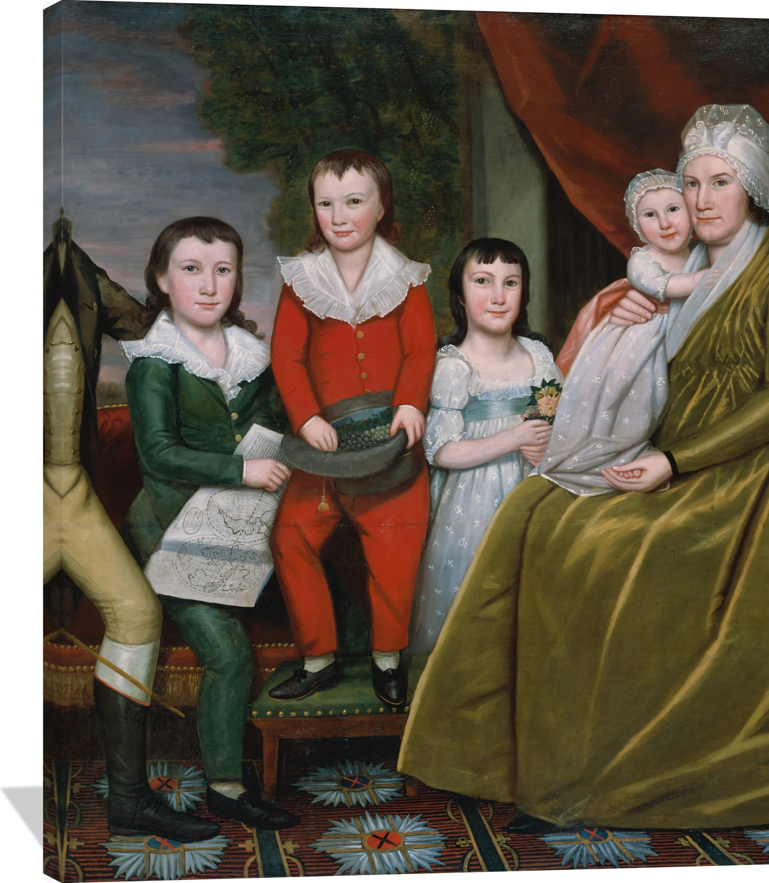 Mrs. Noah Smith and Her Children