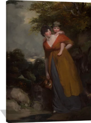 Mrs. Richard Brinsley Sheridan (Hester Jane Ogle, 1775/76–1817) and Her Son (Charles Brinsley Sheridan, 1796–1843)