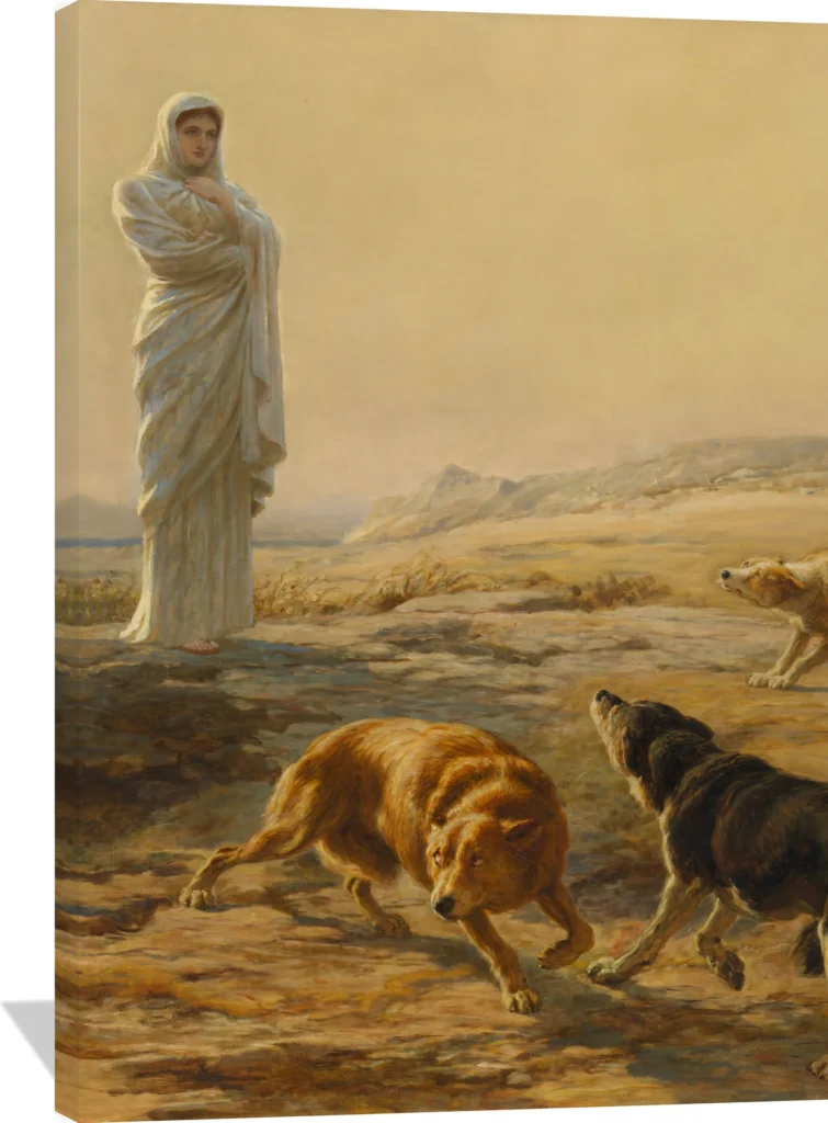 Pallas Athena and the Herdsman's Dogs