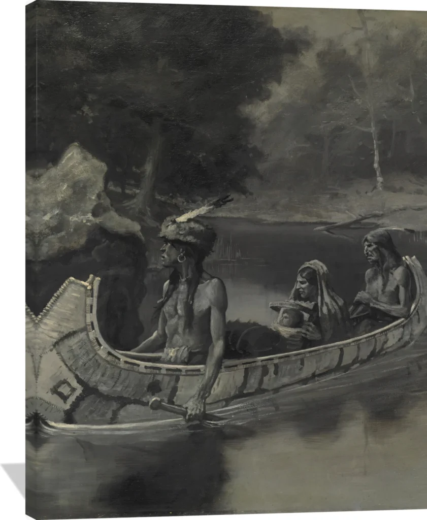 Pitched It Sheer into the River . . . Where It Still Is Seen in the Summer