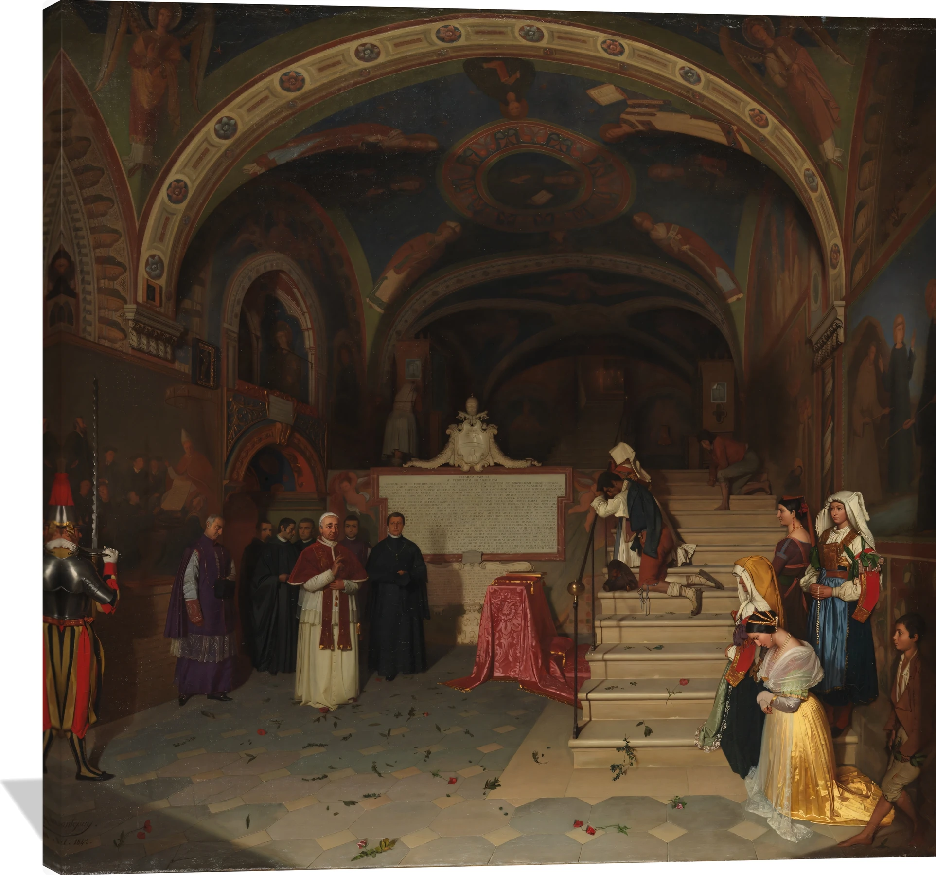 Pope Gregory XVI Visiting the Church of San Benedetto at Subiaco