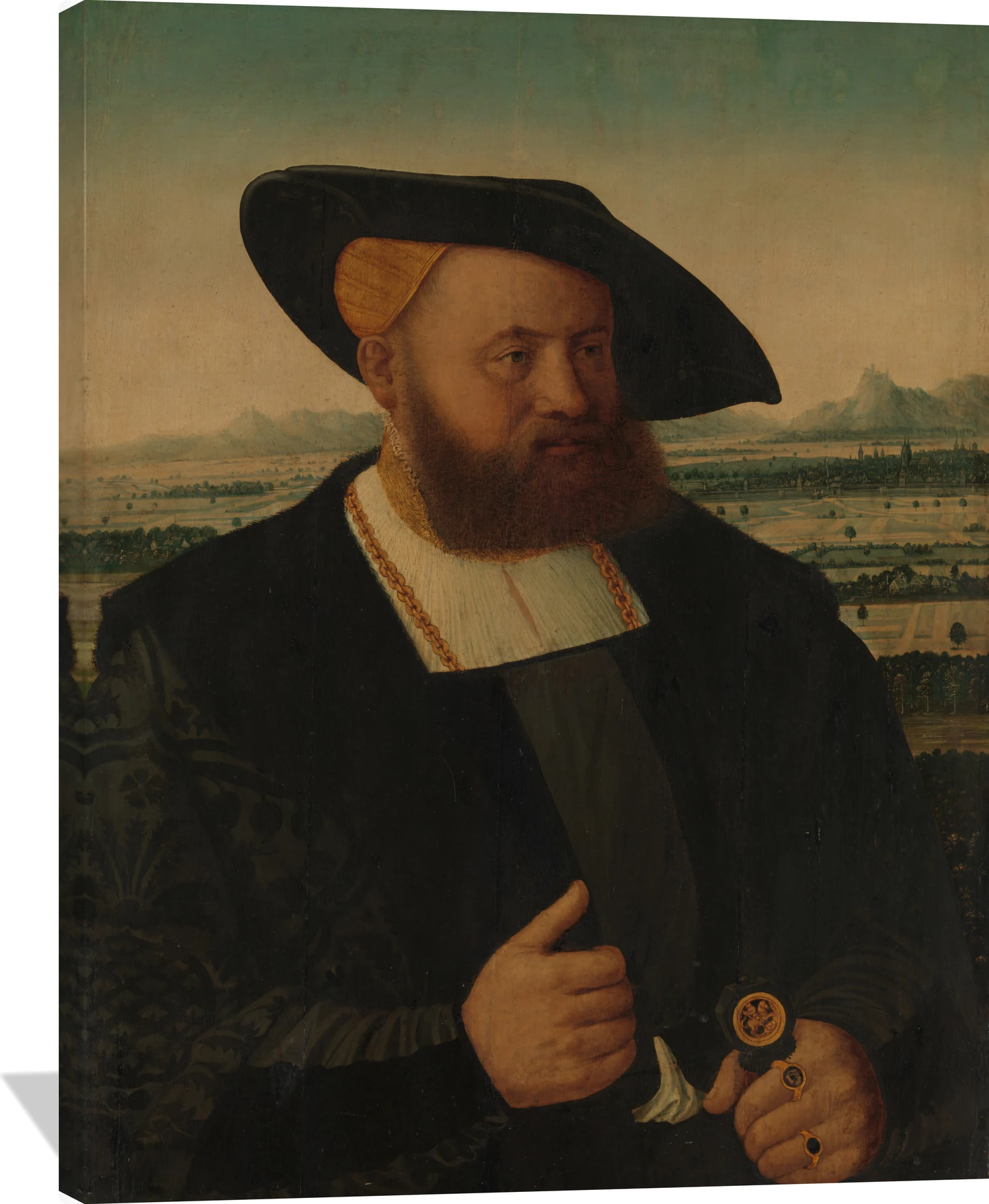 Portrait of a Man with a Moor's Head on His Signet Ring