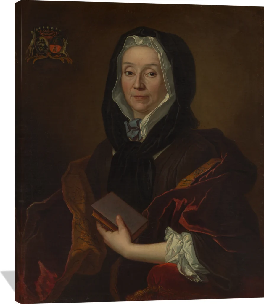 Portrait of a Woman Holding a Book