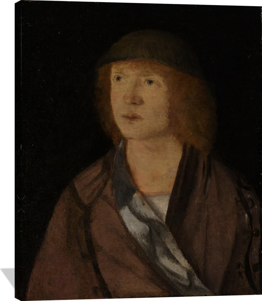 Portrait of a Young Man; (reverse) Girl Making a Garland