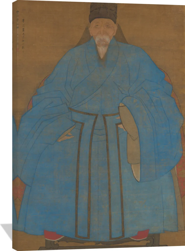 Portrait of the artist’s great-granduncle Yizhai at the age of eighty-five