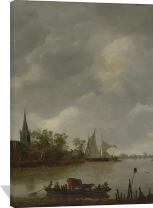 River View with a Village Church