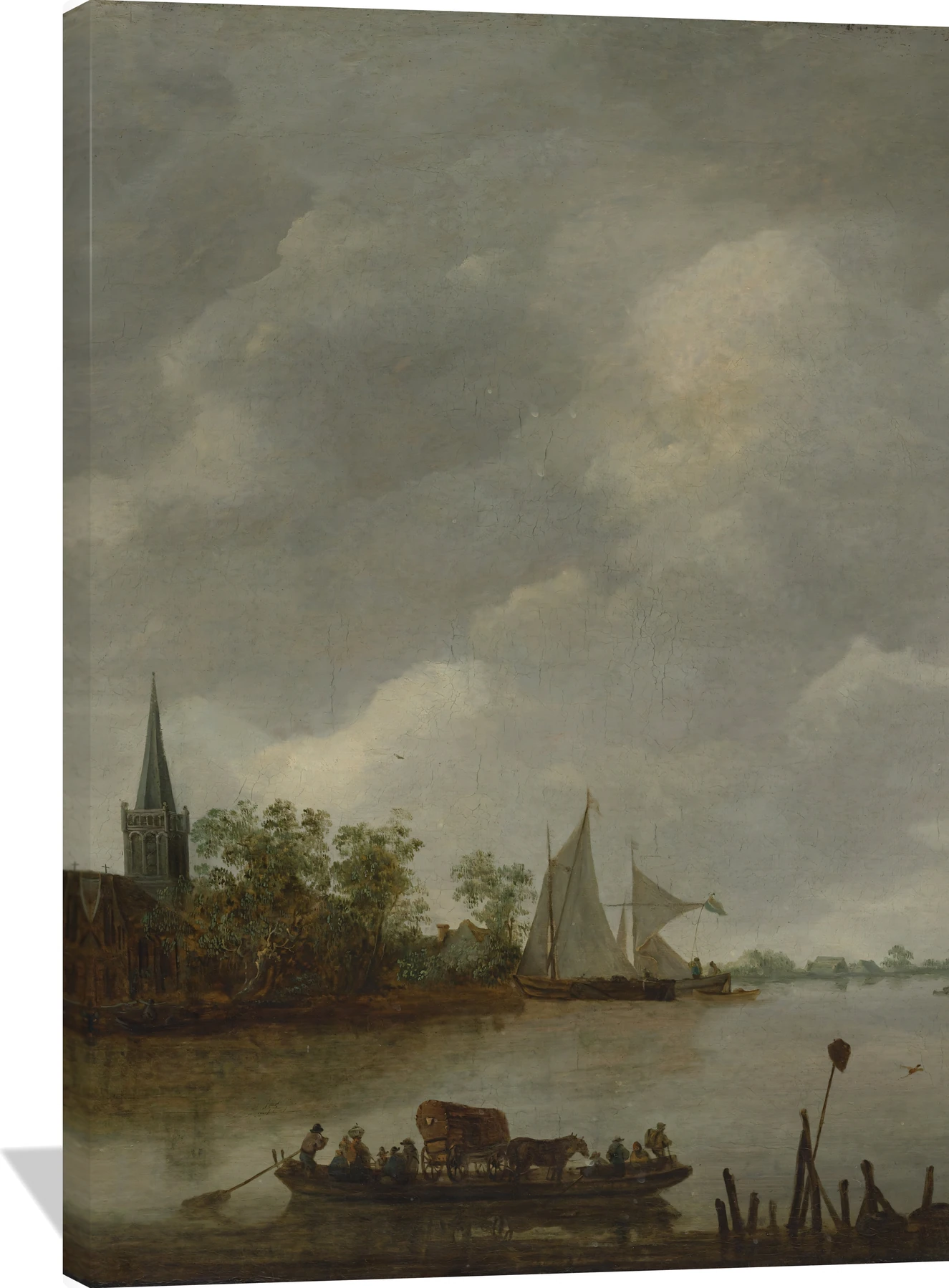 River View with a Village Church