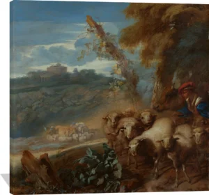 Roman Landscape with a Shepherd and Sheep