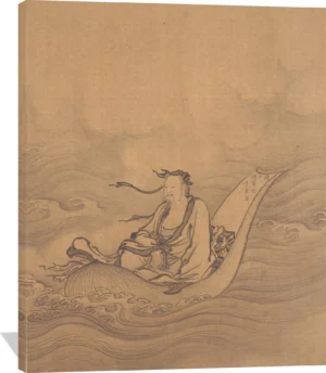 Sage Floating on Lotus Leaf