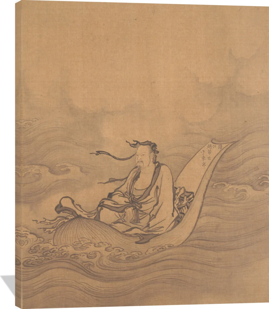 Sage Floating on Lotus Leaf