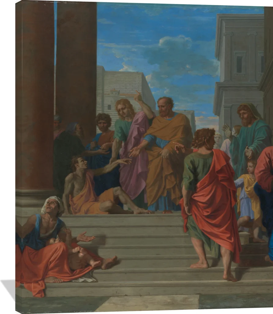 Saints Peter and John Healing the Lame Man