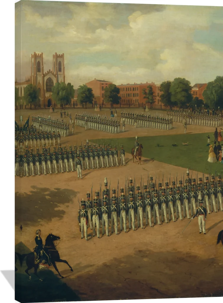 Seventh Regiment on Review, Washington Square, New York