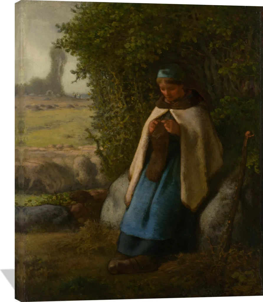 Shepherdess Seated on a Rock