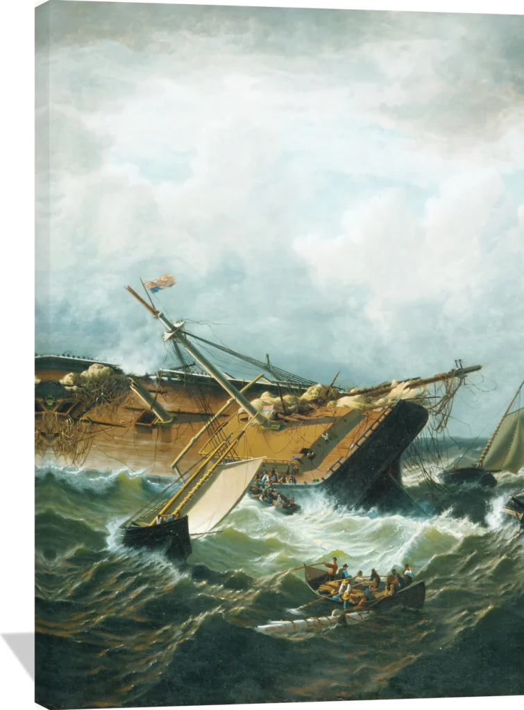 Shipwreck off Nantucket (Wreck off Nantucket after a Storm)