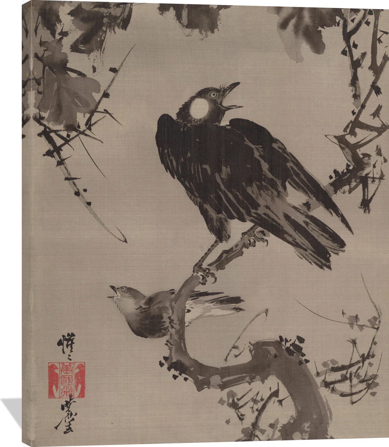 Starlings on a Branch