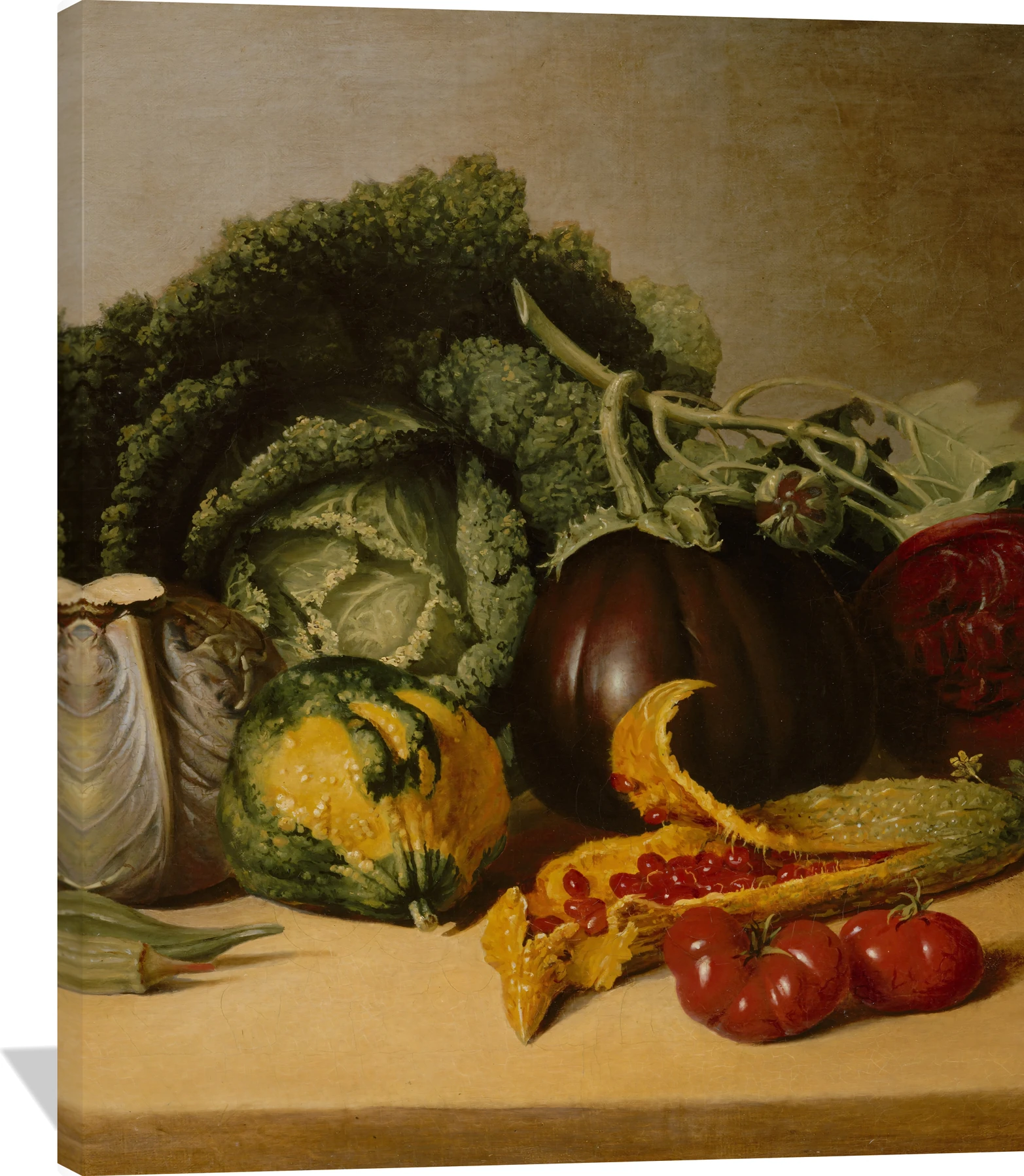 Still Life: Balsam Apple and Vegetables