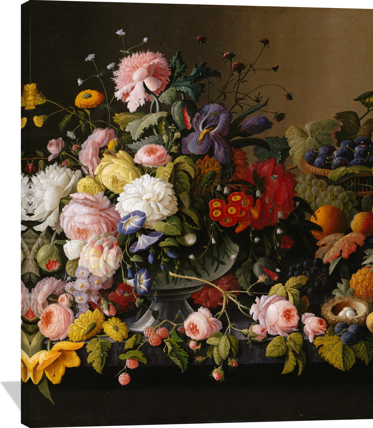 Still Life: Flowers and Fruit