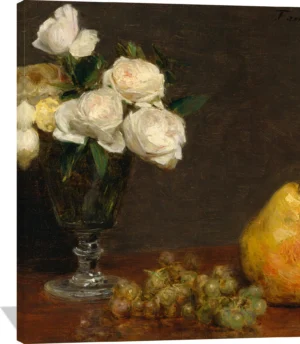 Still Life with Roses and Fruit