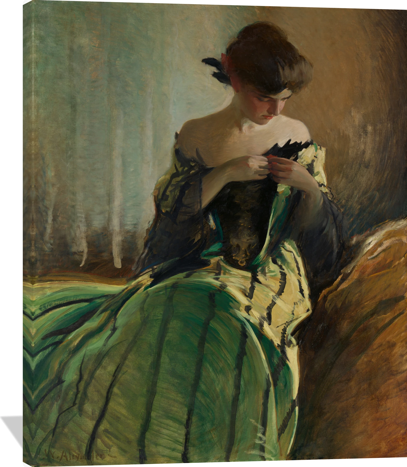 Study in Green and Black