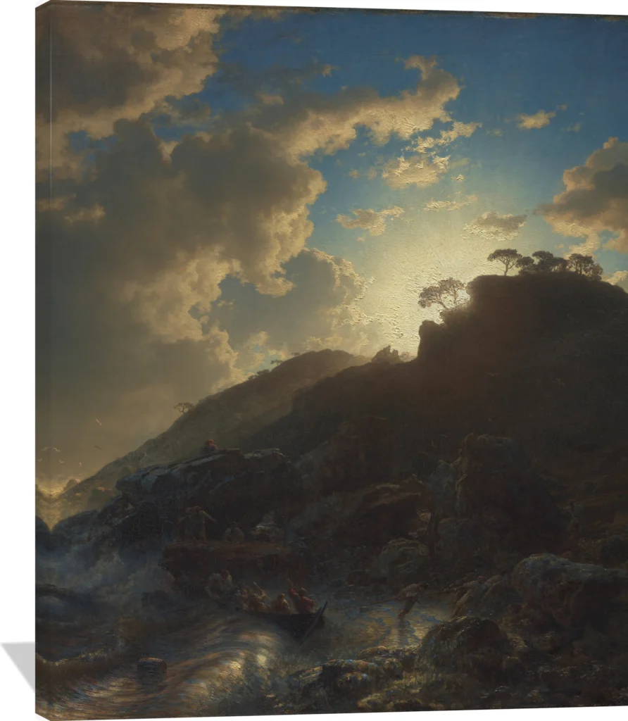 Sunset after a Storm on the Coast of Sicily