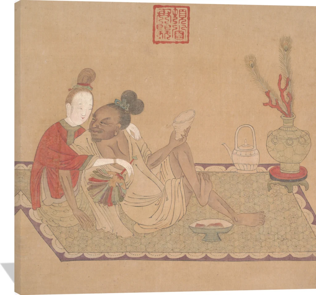 Tartar Officer with Blond Lady