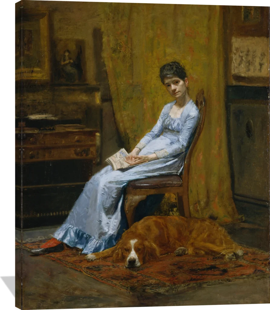 The Artist's Wife and His Setter Dog
