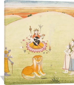 The Creation of Durga: Page from a Dispersed Markandeya Purana: (Stories of the Sage Markandeya)