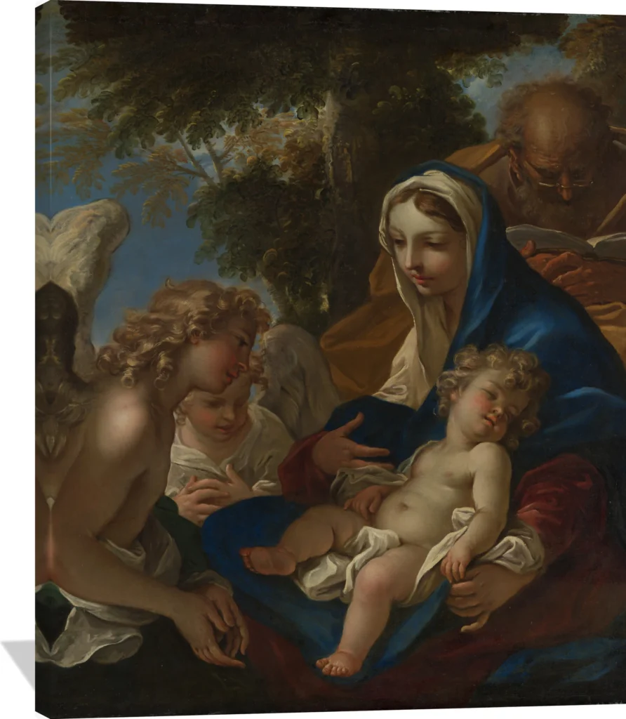 The Holy Family with Angels