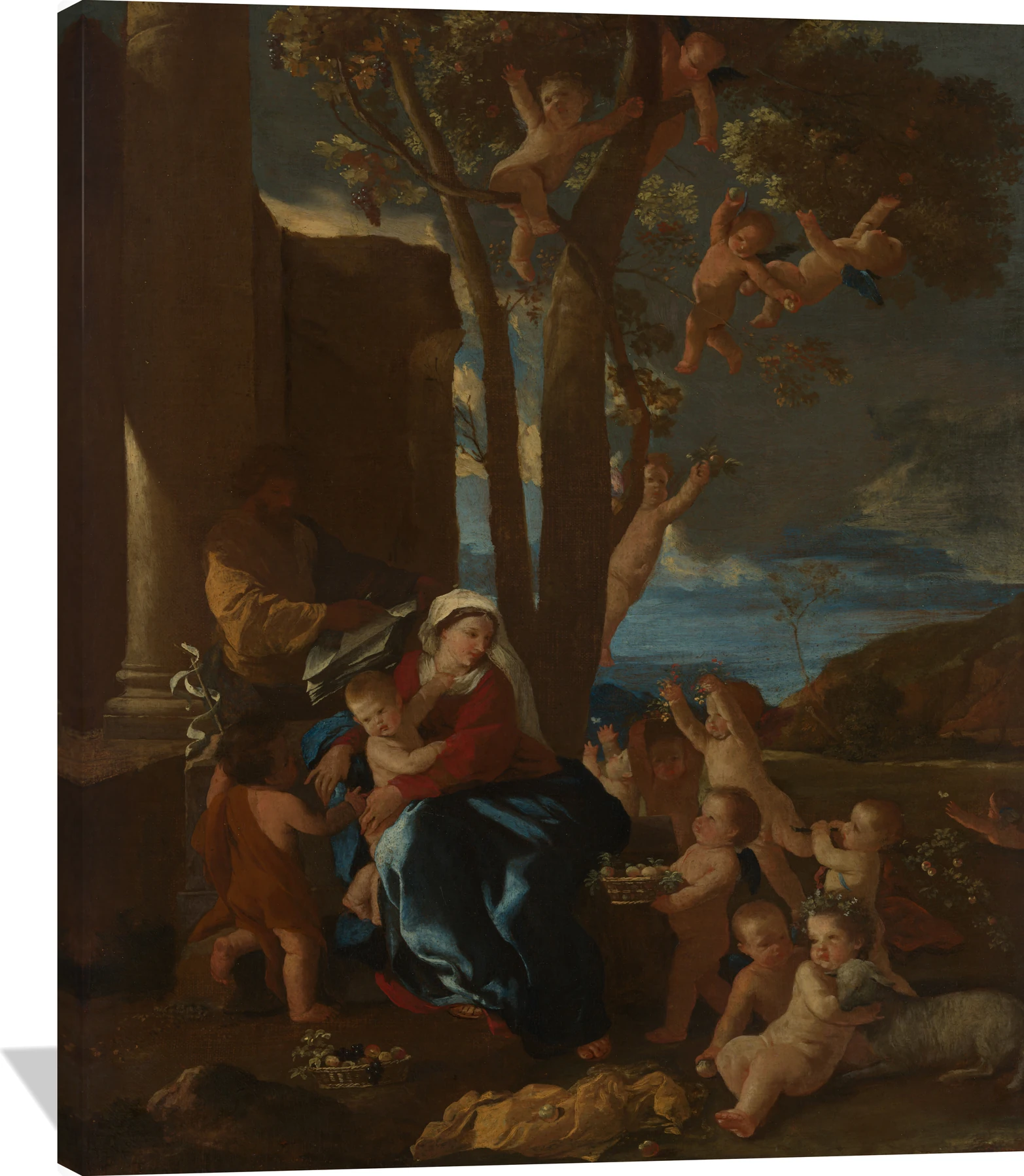 The Holy Family with Saint John the Baptist