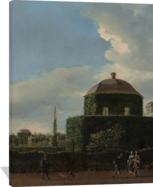 The Huis ten Bosch at The Hague and Its Formal Garden (View from the East)