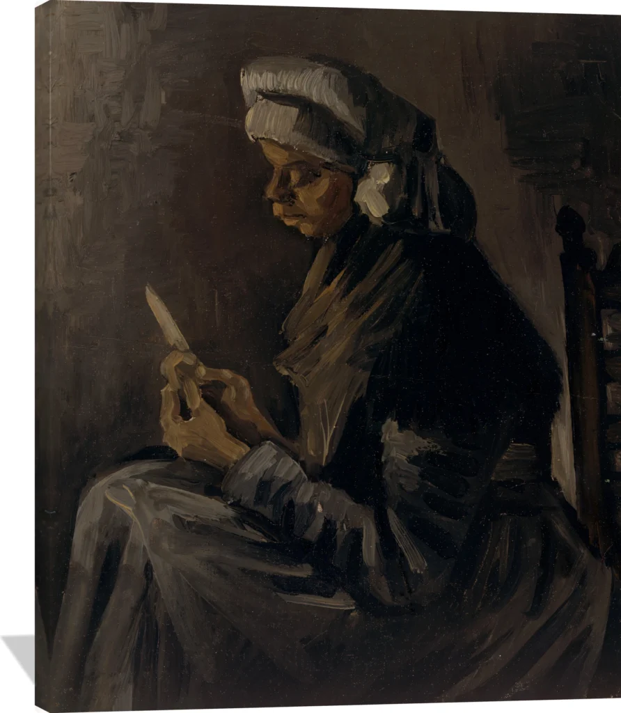 The Potato Peeler (reverse: Self-Portrait with a Straw Hat)