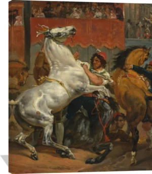 The Start of the Race of the Riderless Horses