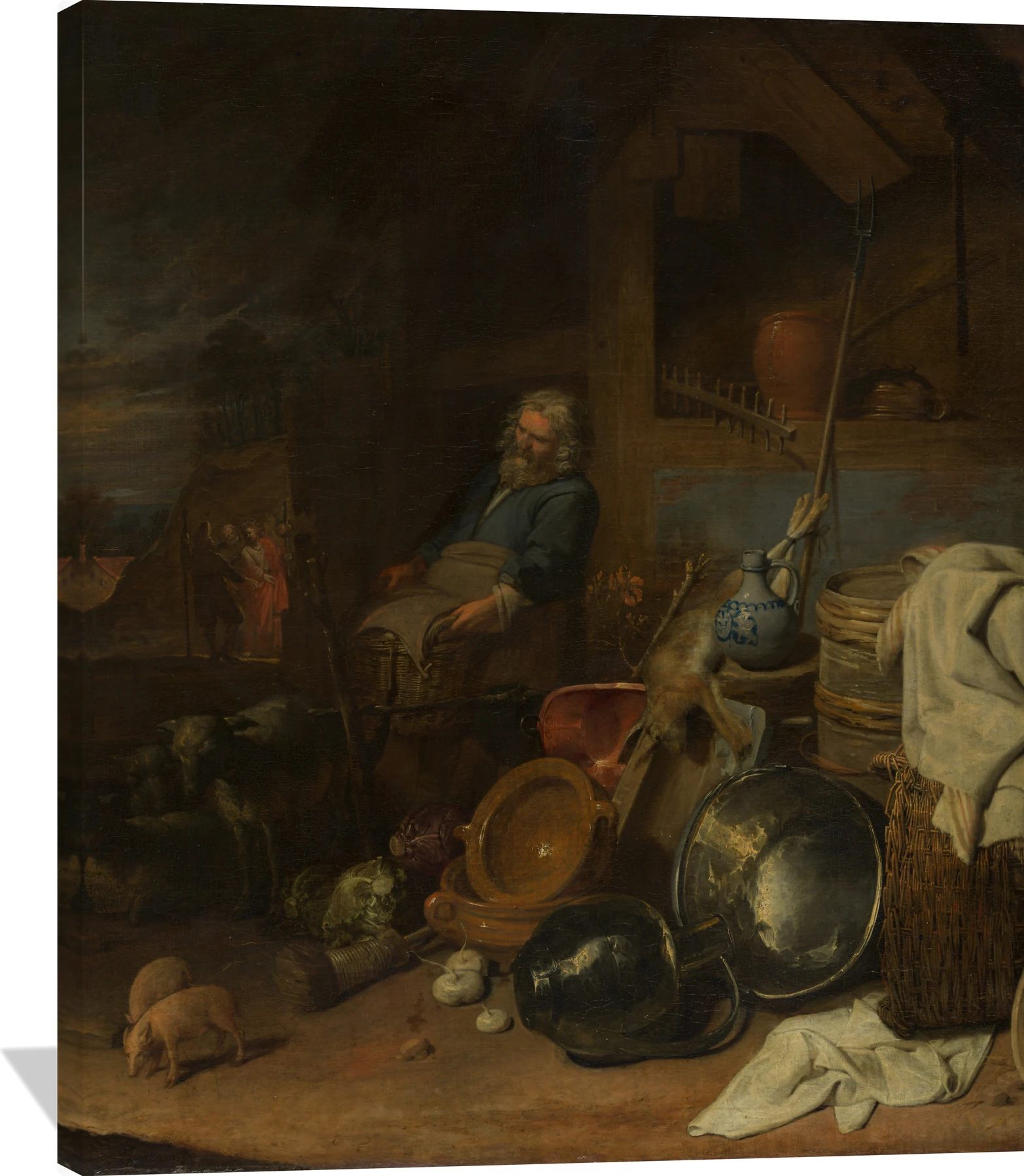 The Yard of the Inn at Emmaus