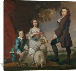 Thomas (1740–1825) and Martha Neate (1741–after 1795) with His Tutor, Thomas Needham