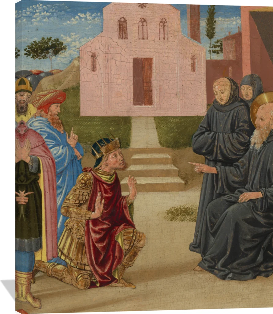 Totila before Saint Benedict