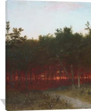 Twilight in the Cedars at Darien, Connecticut